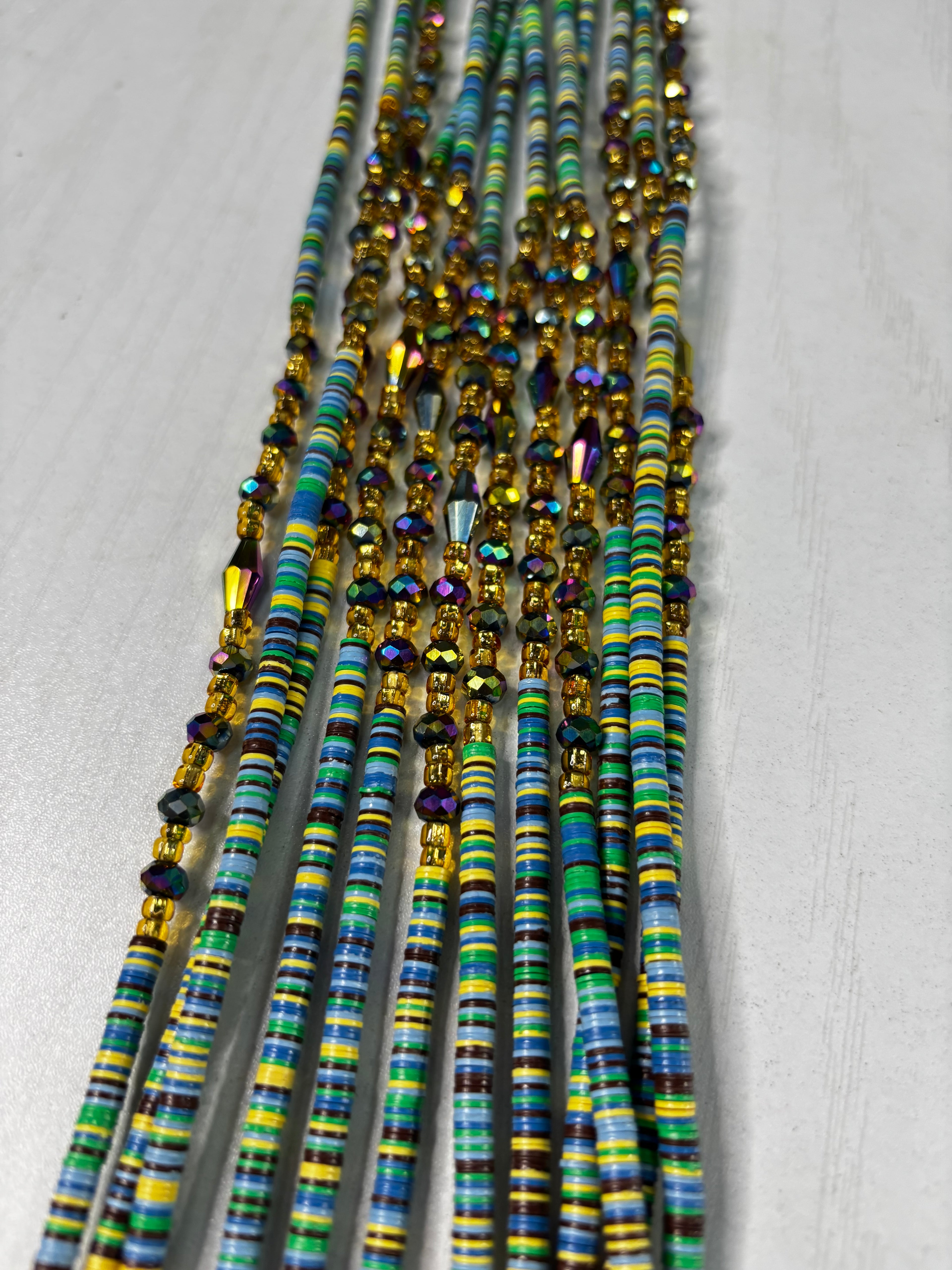 Multi Color Multi bead Waistbead