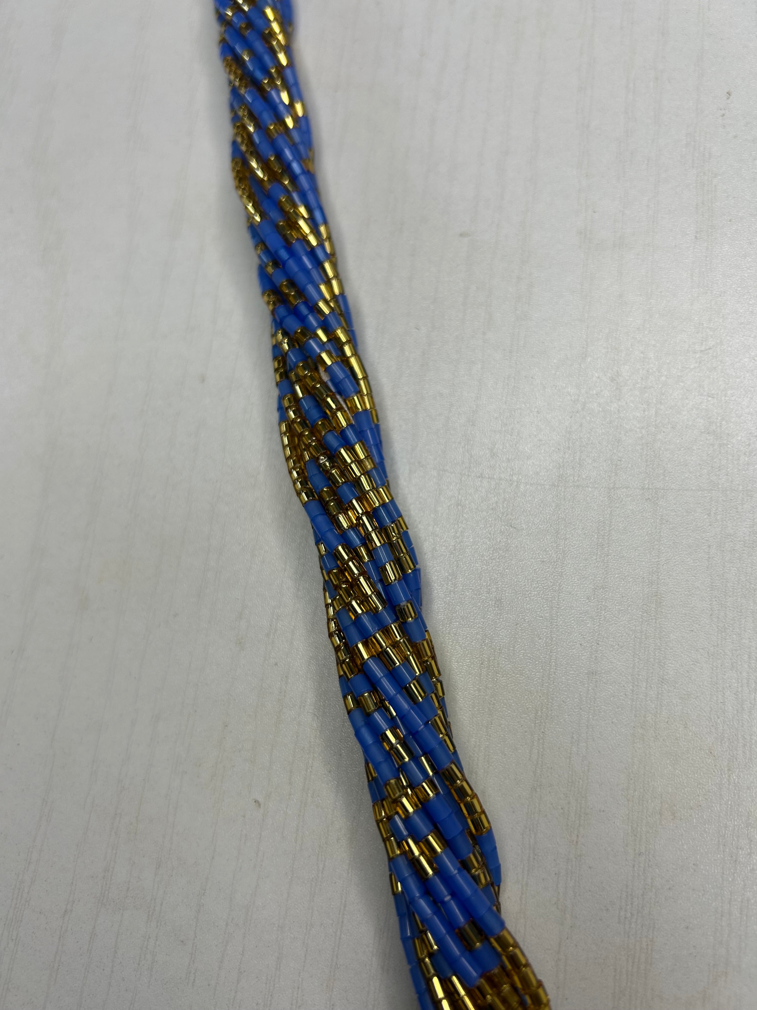 Blue and Gold Waistbead