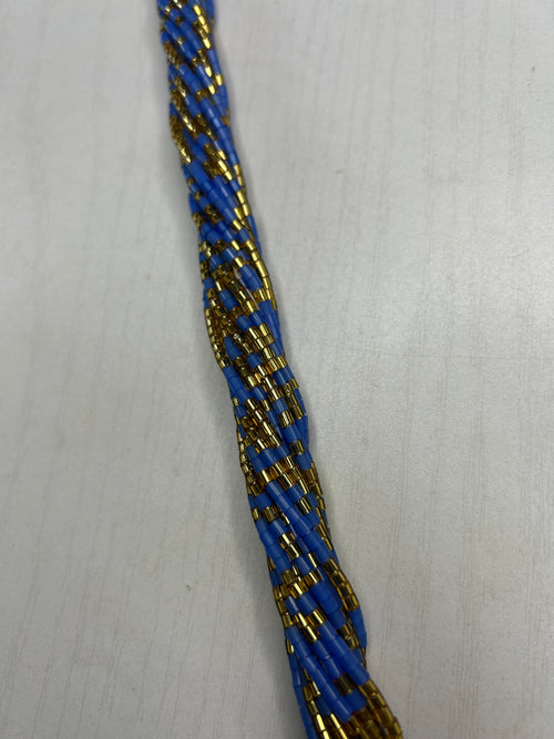 Blue and Gold Waistbead